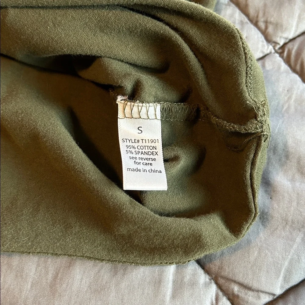 Active Basic Olive Green Turtleneck - Picture 5 of 5